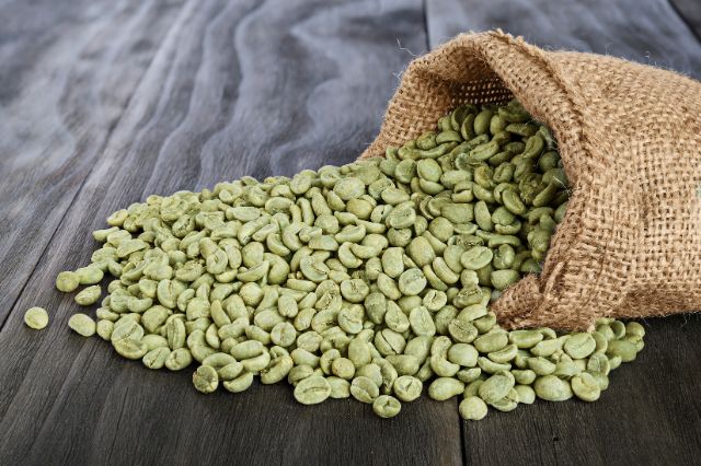 green coffee beans