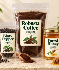 Masaliq Coorg Essentials Combo with Robusta coffee, black pepper and forest honey